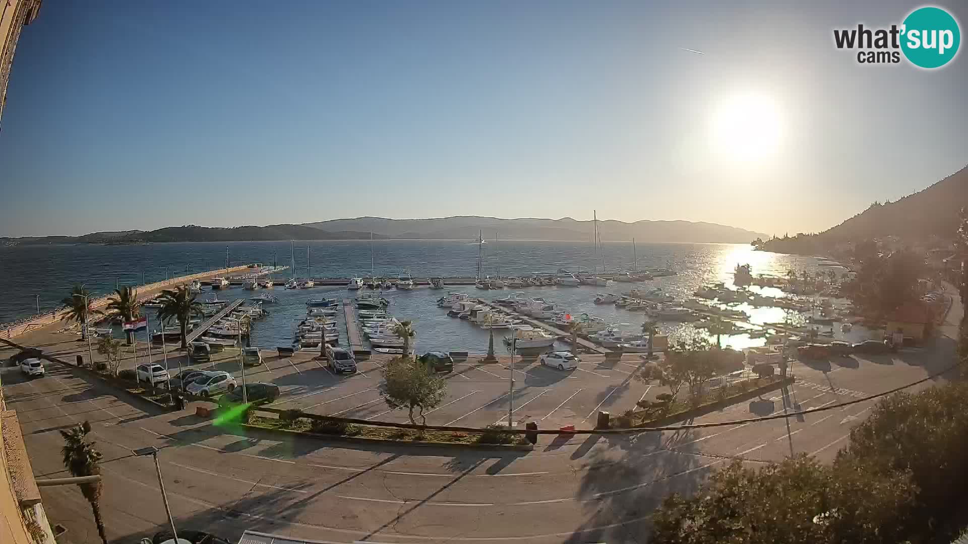 Webcam Orebić Riva – Ferry to Korčula Live