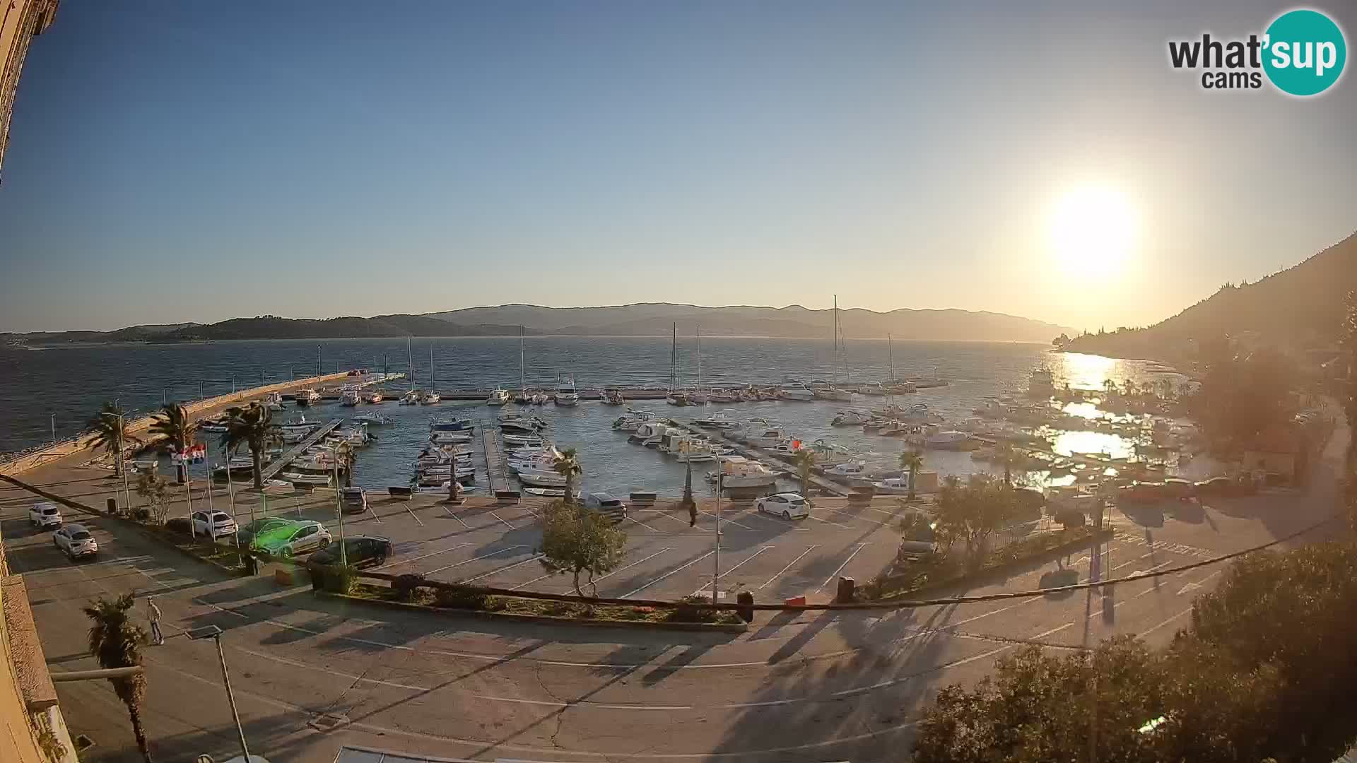 Webcam Orebić Uferpromenade – Fähre nach Korčula Live