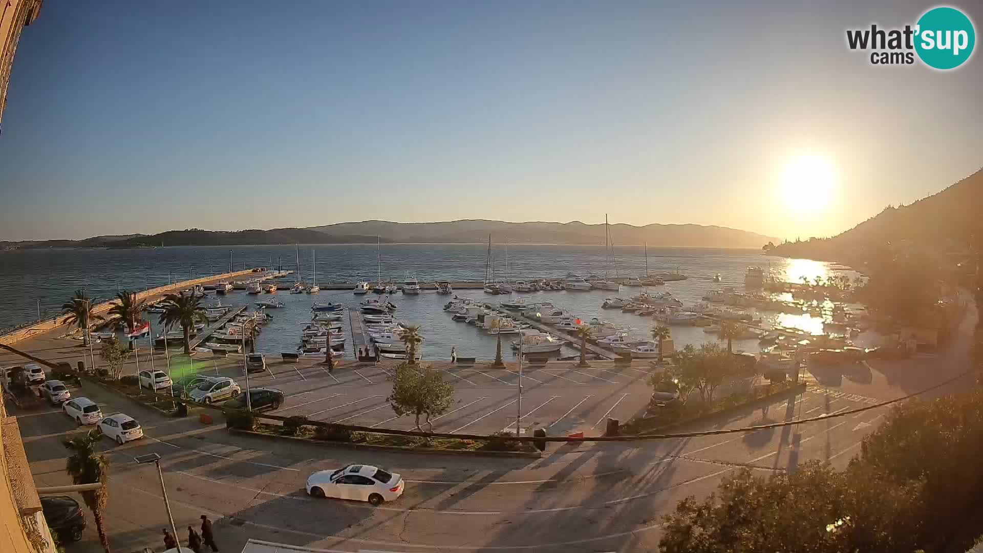 Webcam Orebić Riva – Ferry a Korčula en vivo