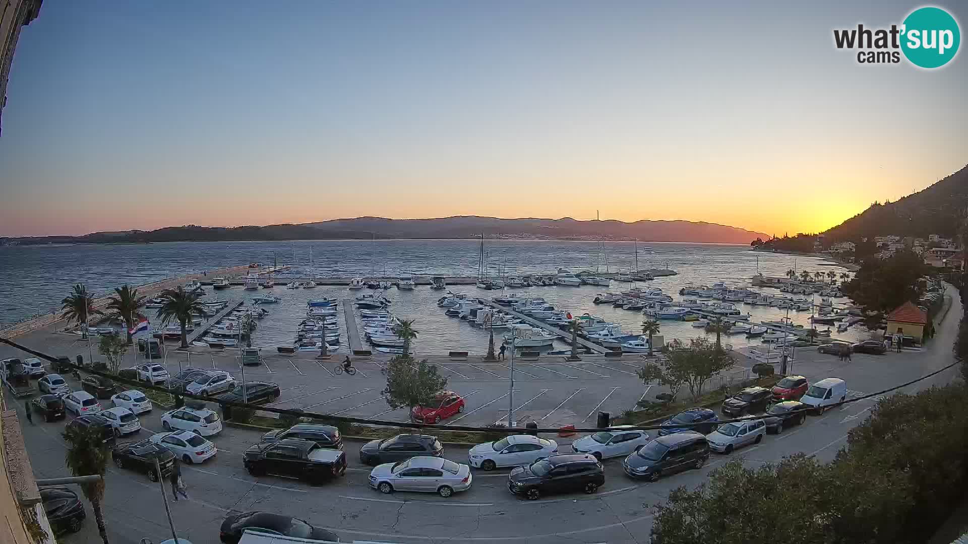 Webcam Orebić Riva – Ferry vers Korčula en direct