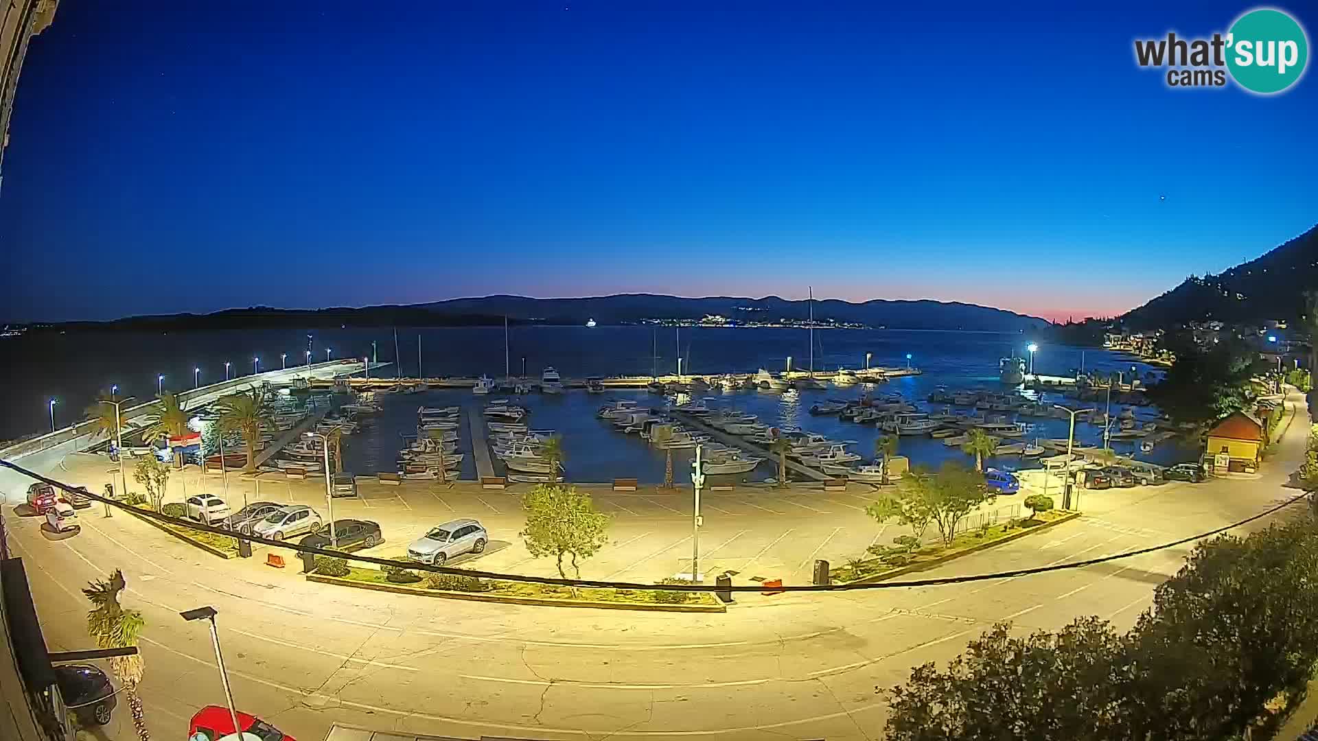 Webcam Orebić Riva – Ferry to Korčula Live