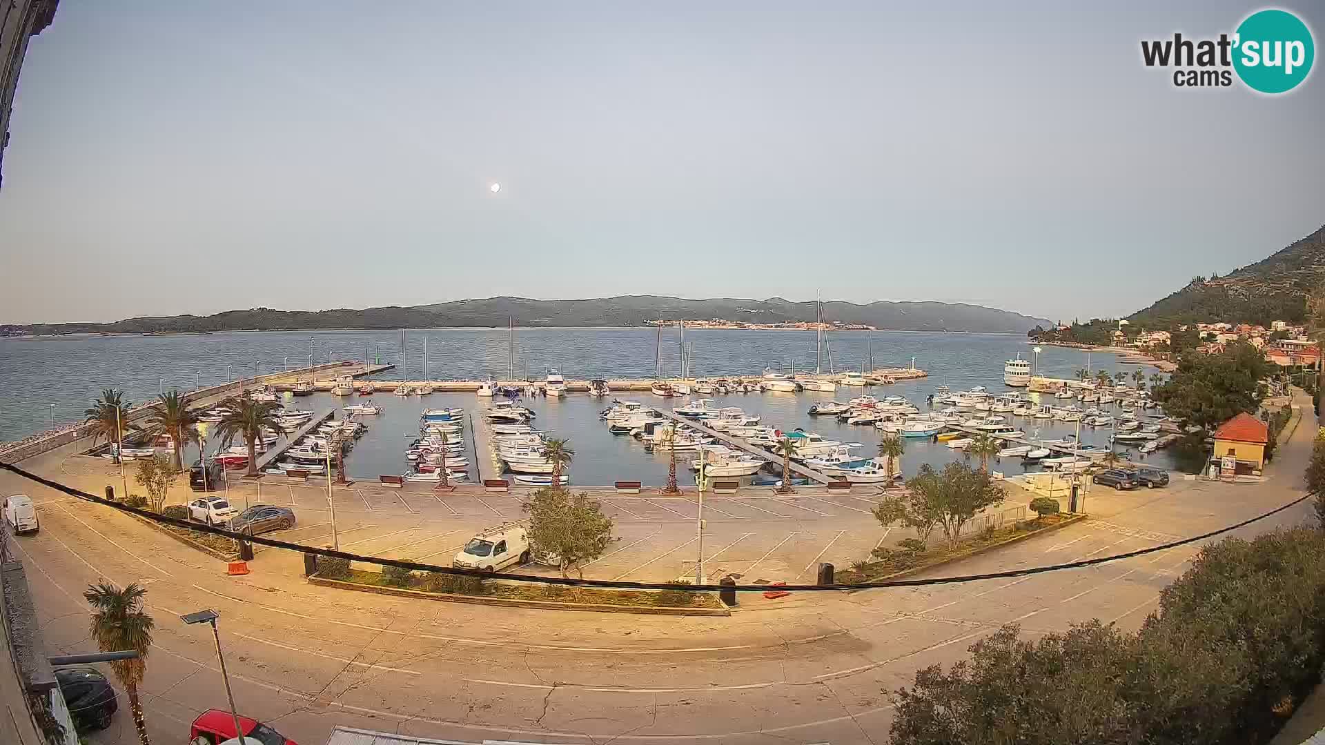 Webcam Orebić Riva – Ferry vers Korčula en direct