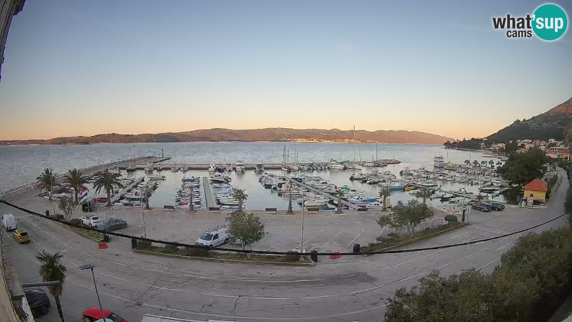 Webcam Orebić Riva – Ferry to Korčula Live