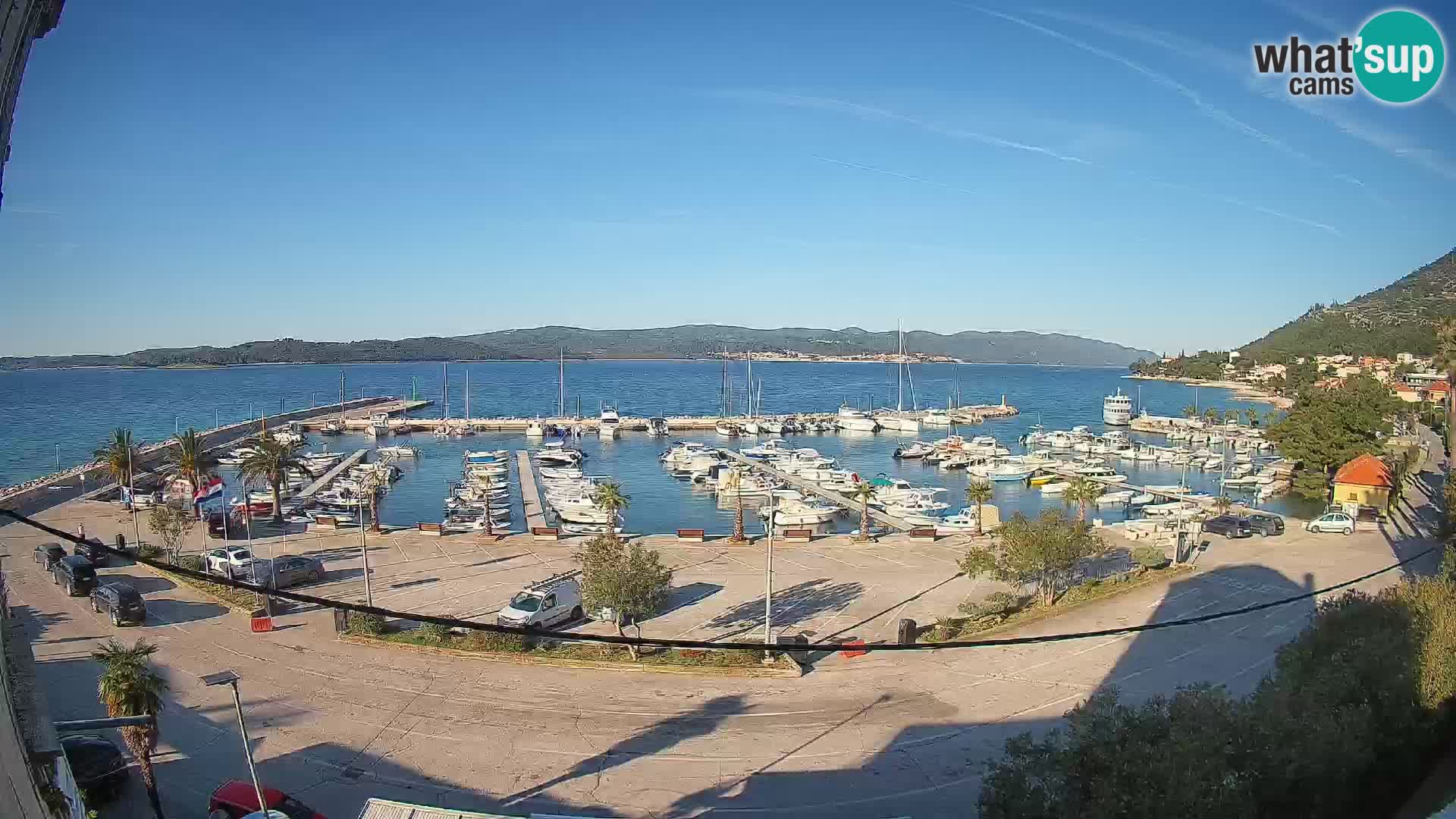 Webcam Orebić Riva – Ferry a Korčula en vivo