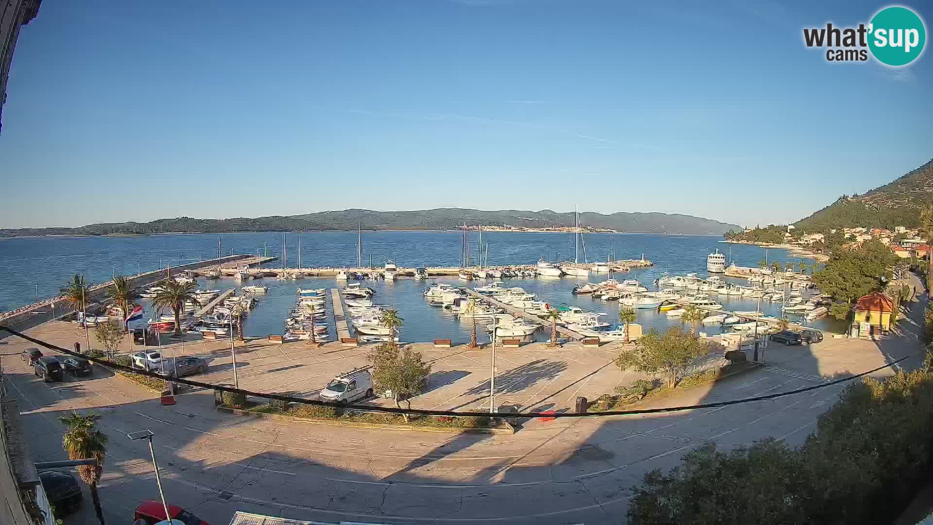 Webcam Orebić Riva – Ferry vers Korčula en direct