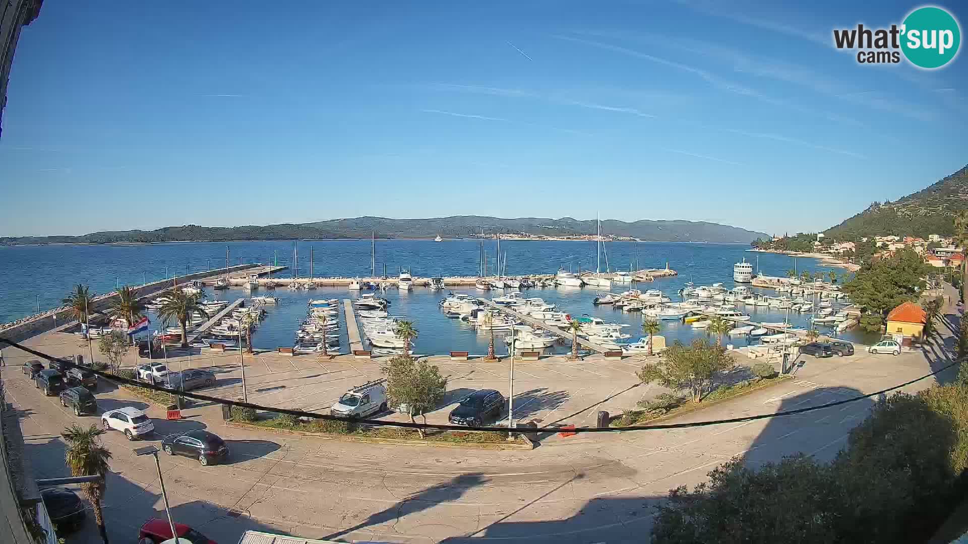 Webcam Orebić Riva – Ferry vers Korčula en direct
