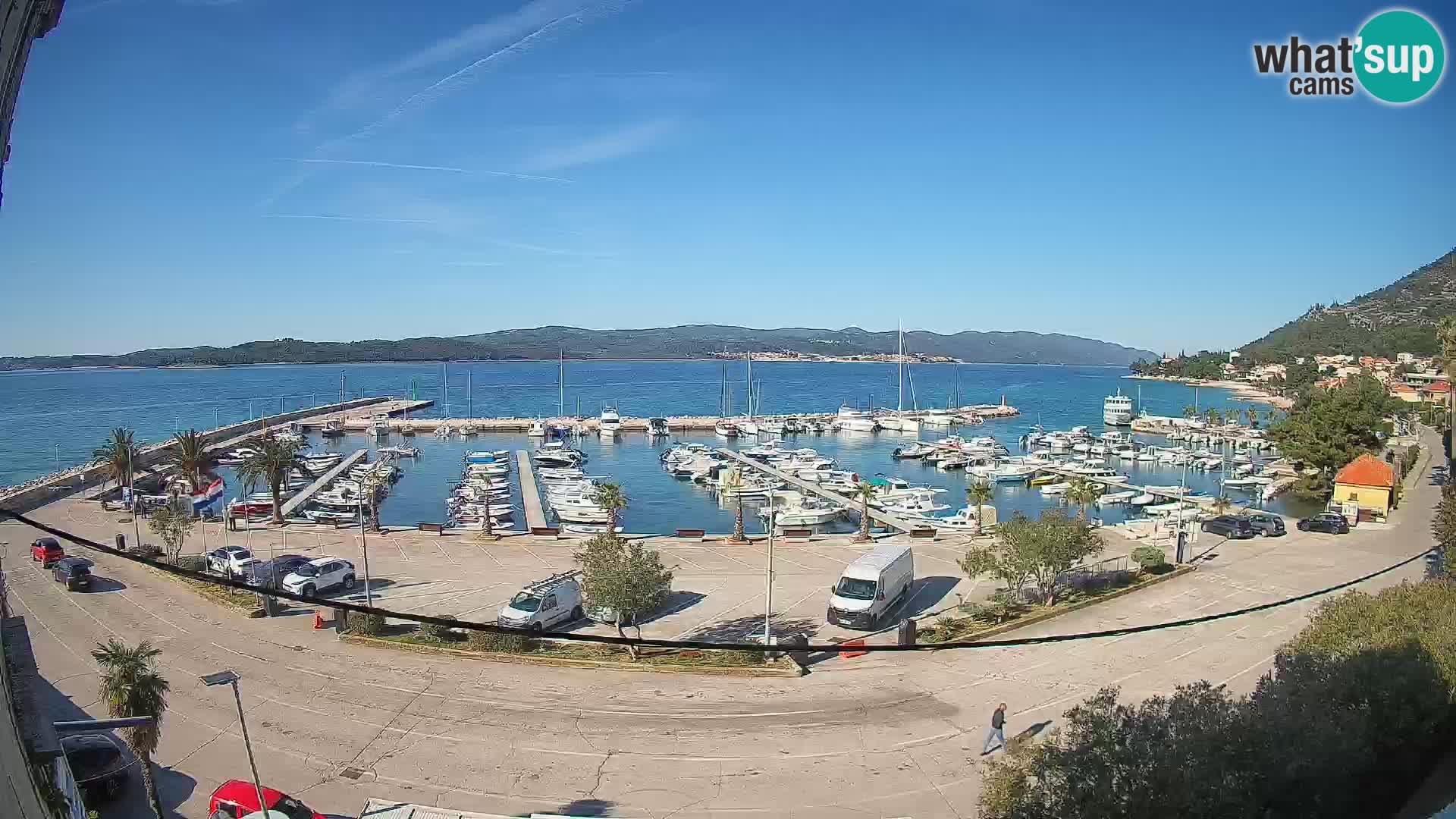Webcam Orebić Riva – Ferry vers Korčula en direct
