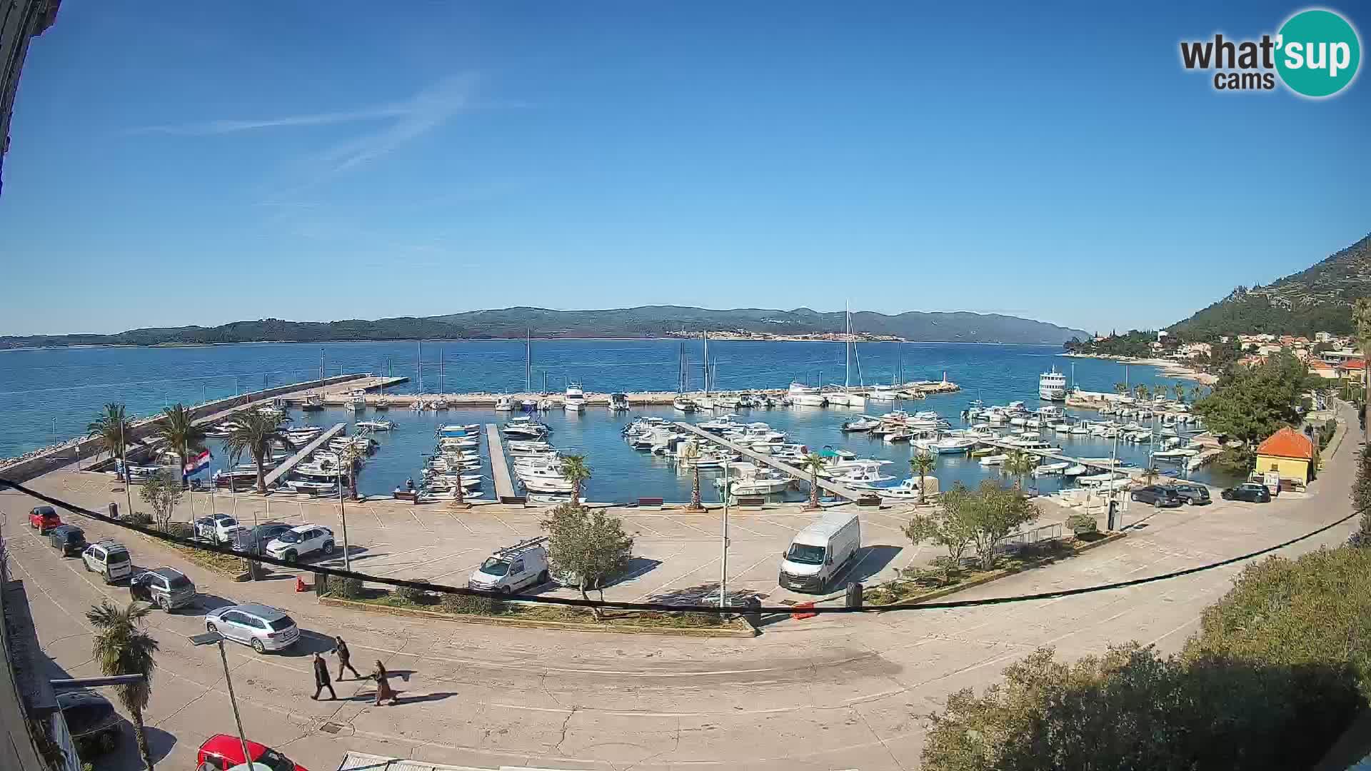 Web kamera Orebić Riva – Trajekt za Korčulu uživo