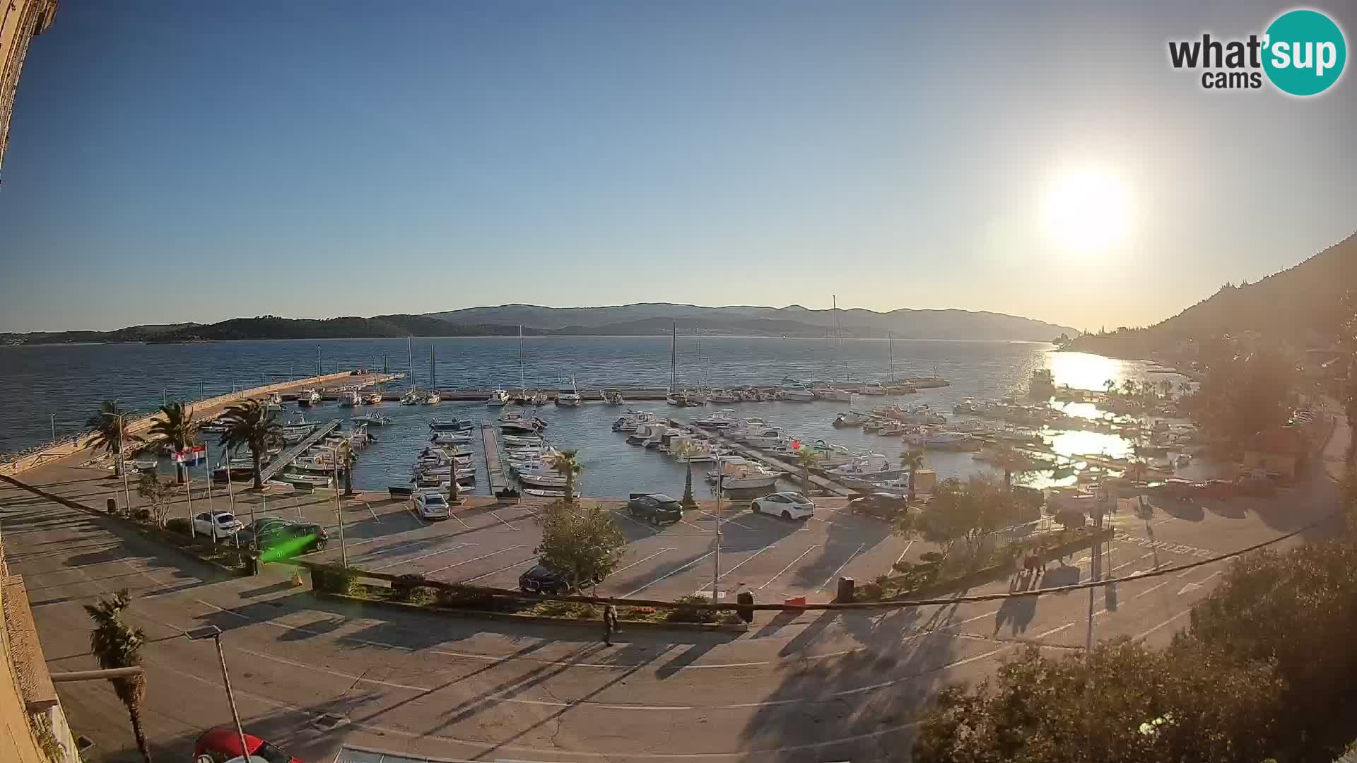 Webcam Orebić Riva – Ferry a Korčula en vivo