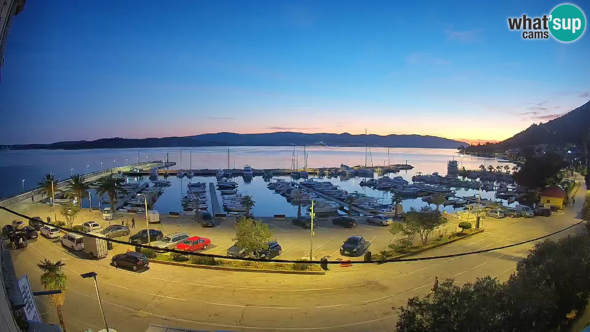 Webcam Orebić Uferpromenade – Fähre nach Korčula Live