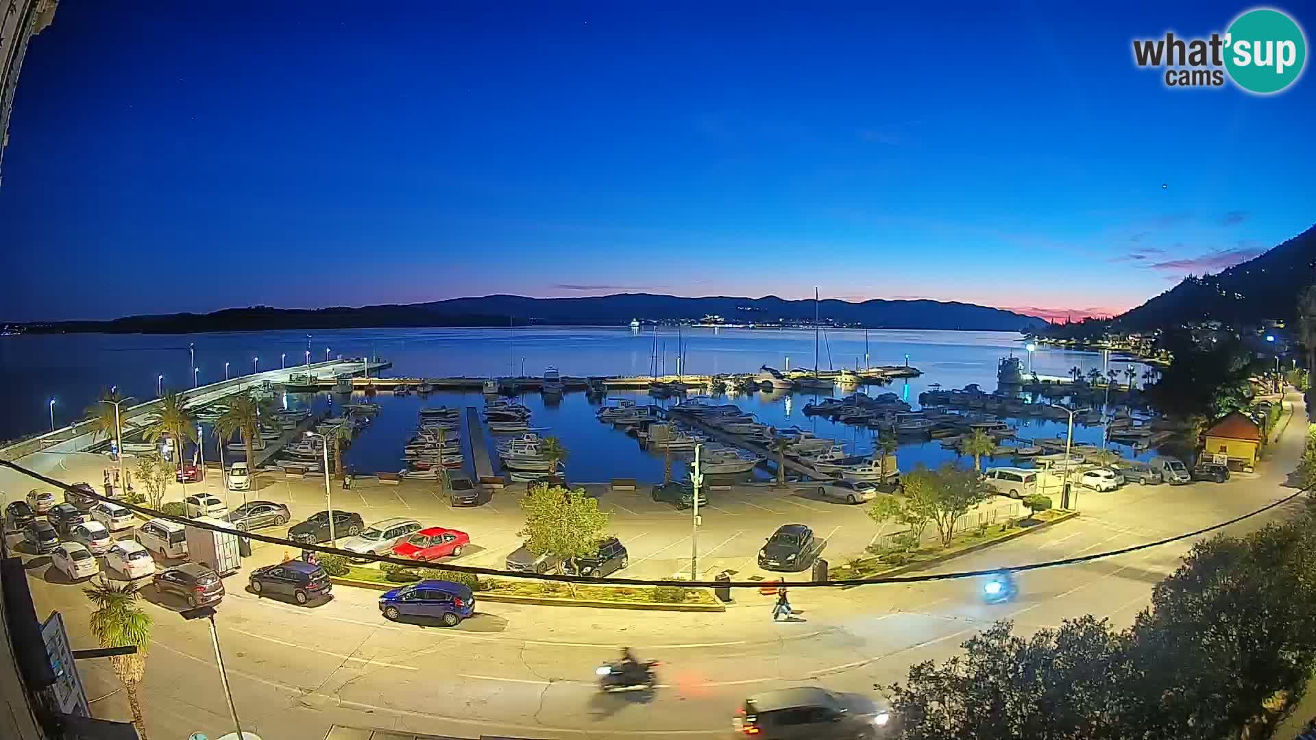 Spletna kamera Orebić Riva – Trajekt za Korčulo v živo