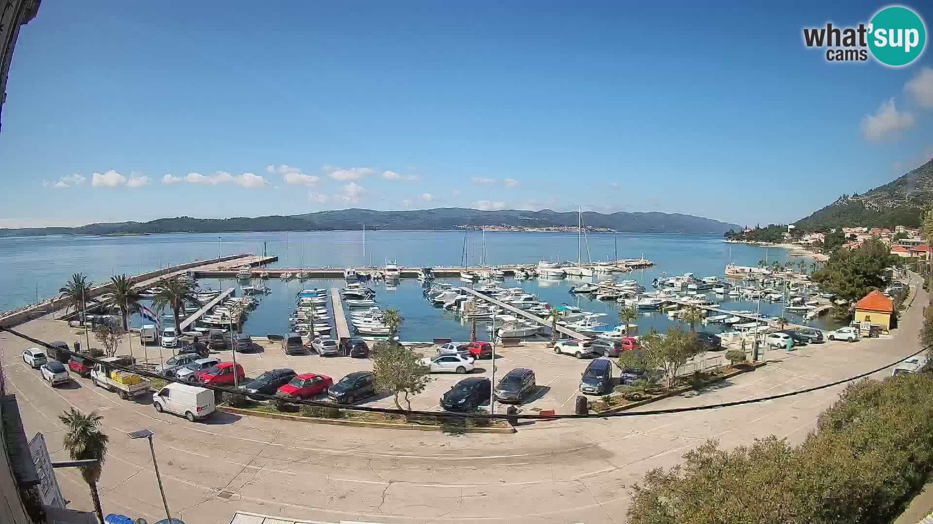 Webcam Orebić Riva – Ferry to Korčula Live