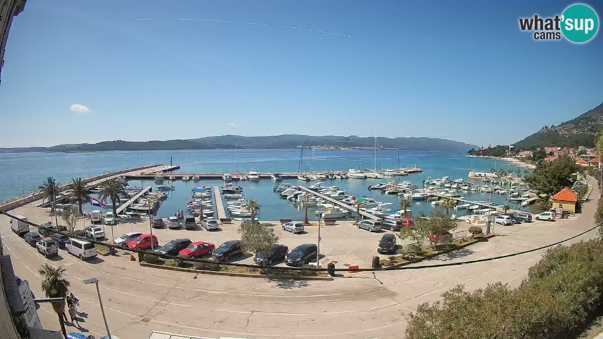 Webcam Orebić Riva – Ferry to Korčula Live
