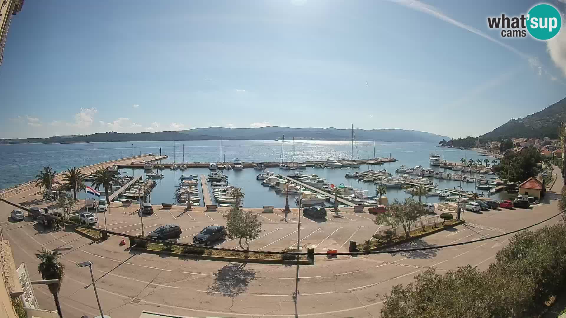 Webcam Orebić Riva – Ferry to Korčula Live