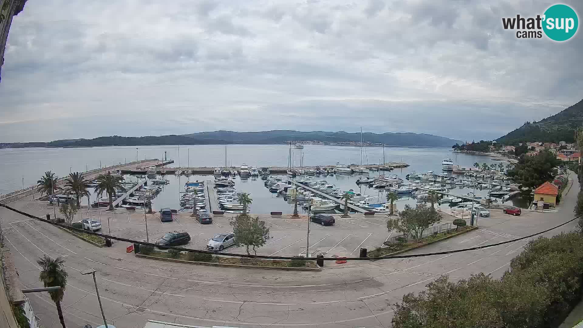 Webcam Orebić Riva – Ferry to Korčula Live