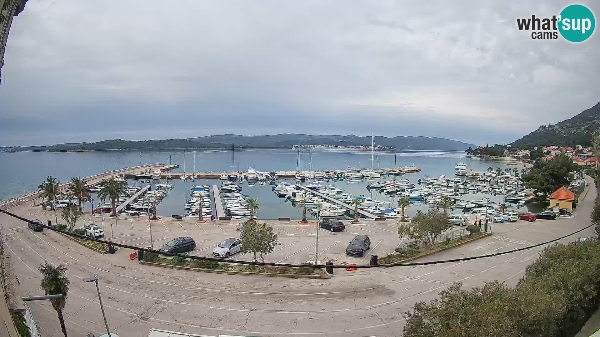 Web kamera Orebić Riva – Trajekt za Korčulu uživo