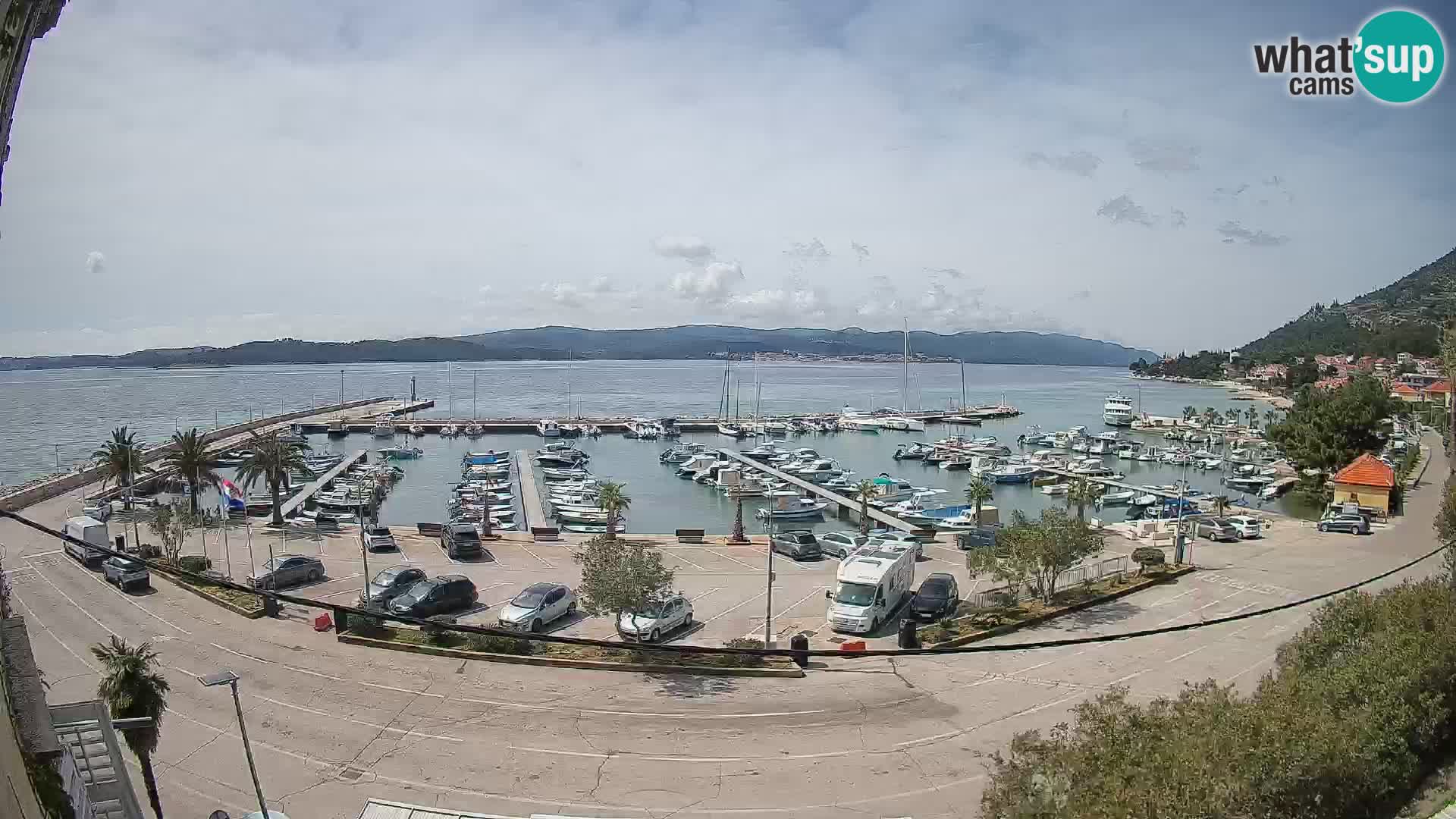 Webcam Orebić Riva – Ferry to Korčula Live