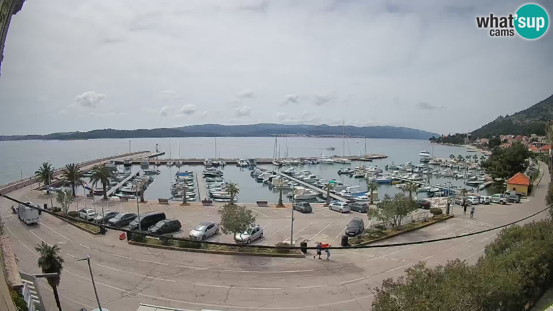 Webcam Orebić Riva – Ferry to Korčula Live