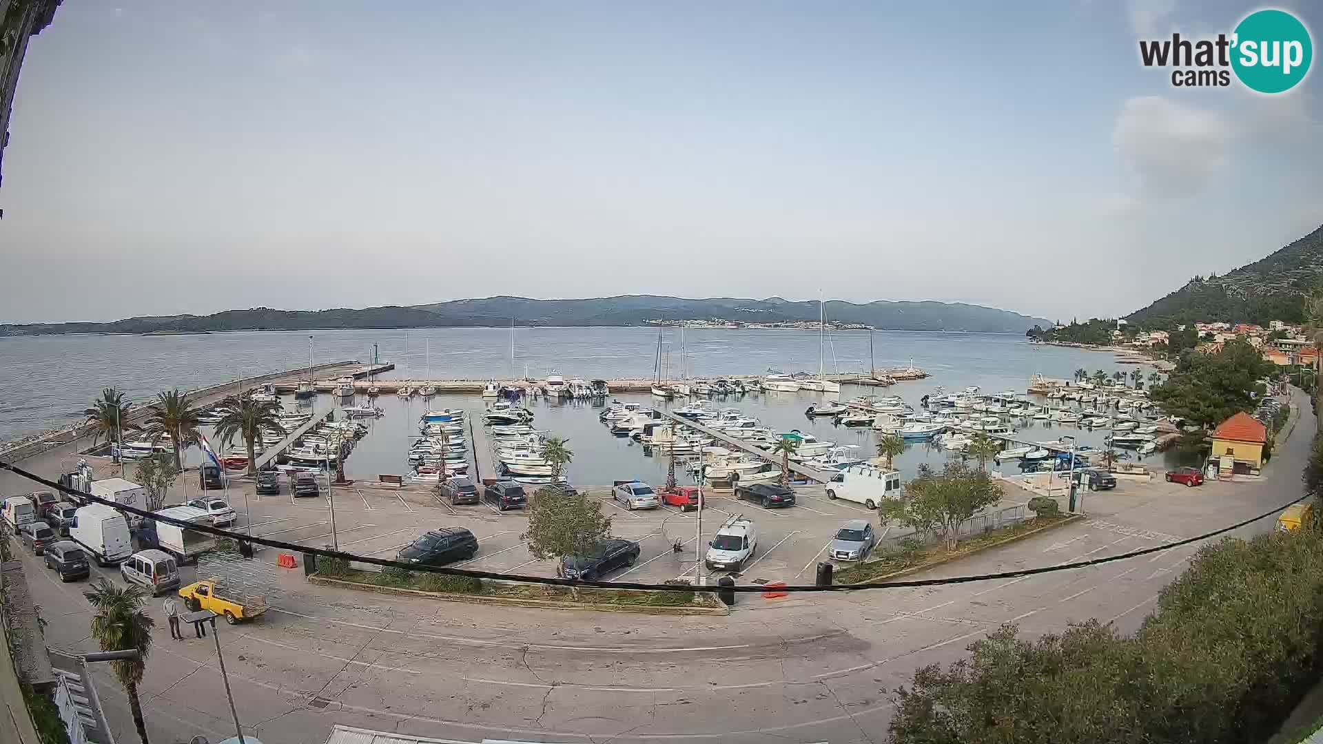 Webcam Orebić Uferpromenade – Fähre nach Korčula Live