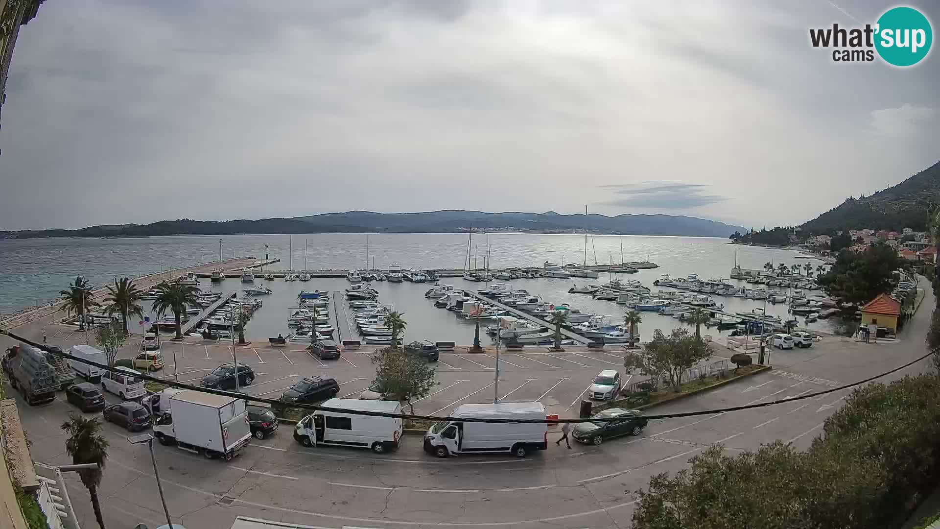 Web kamera Orebić Riva – Trajekt za Korčulu uživo