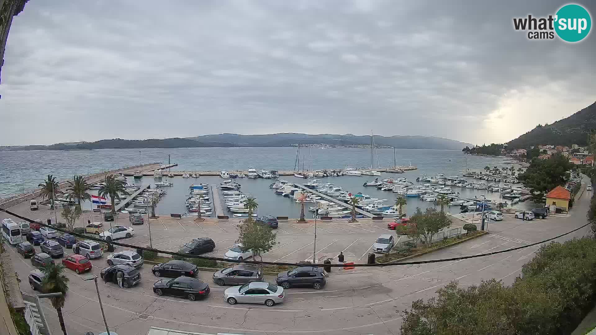 Web kamera Orebić Riva – Trajekt za Korčulu uživo