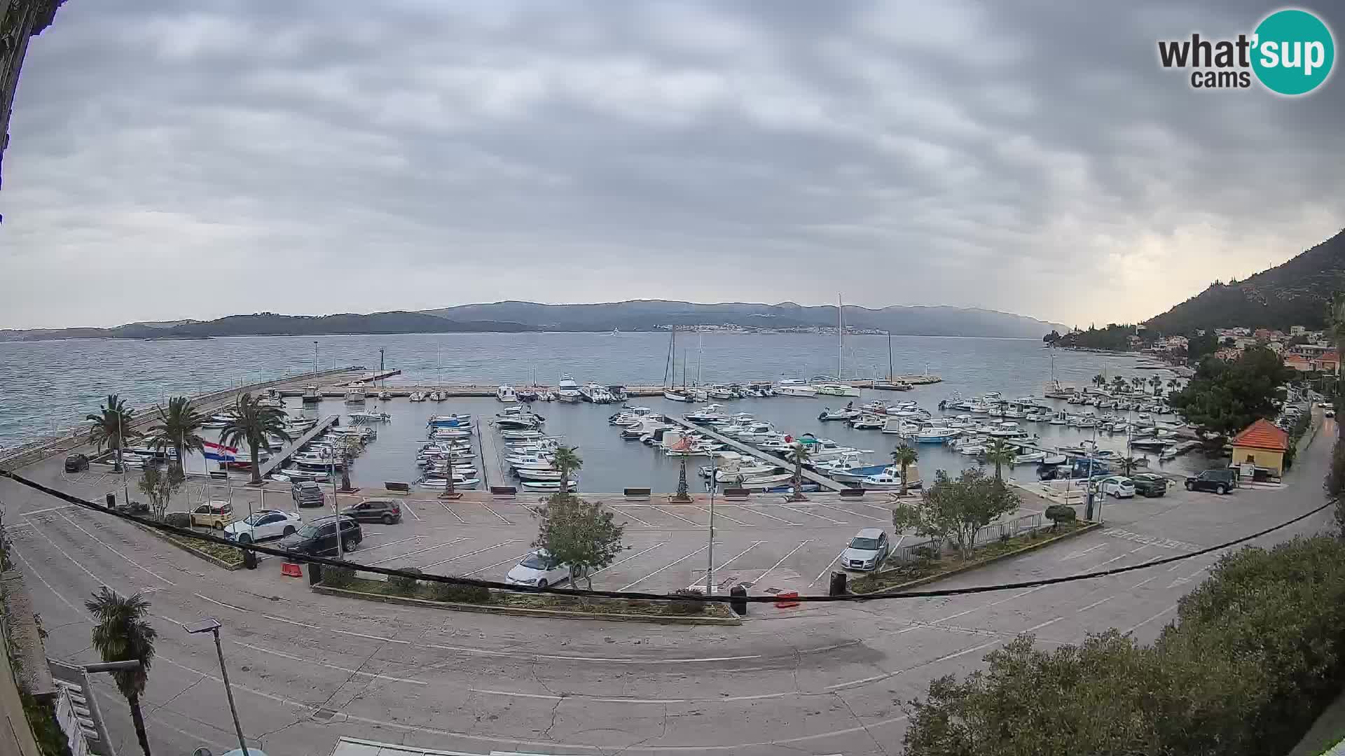 Webcam Orebić Riva – Ferry a Korčula en vivo