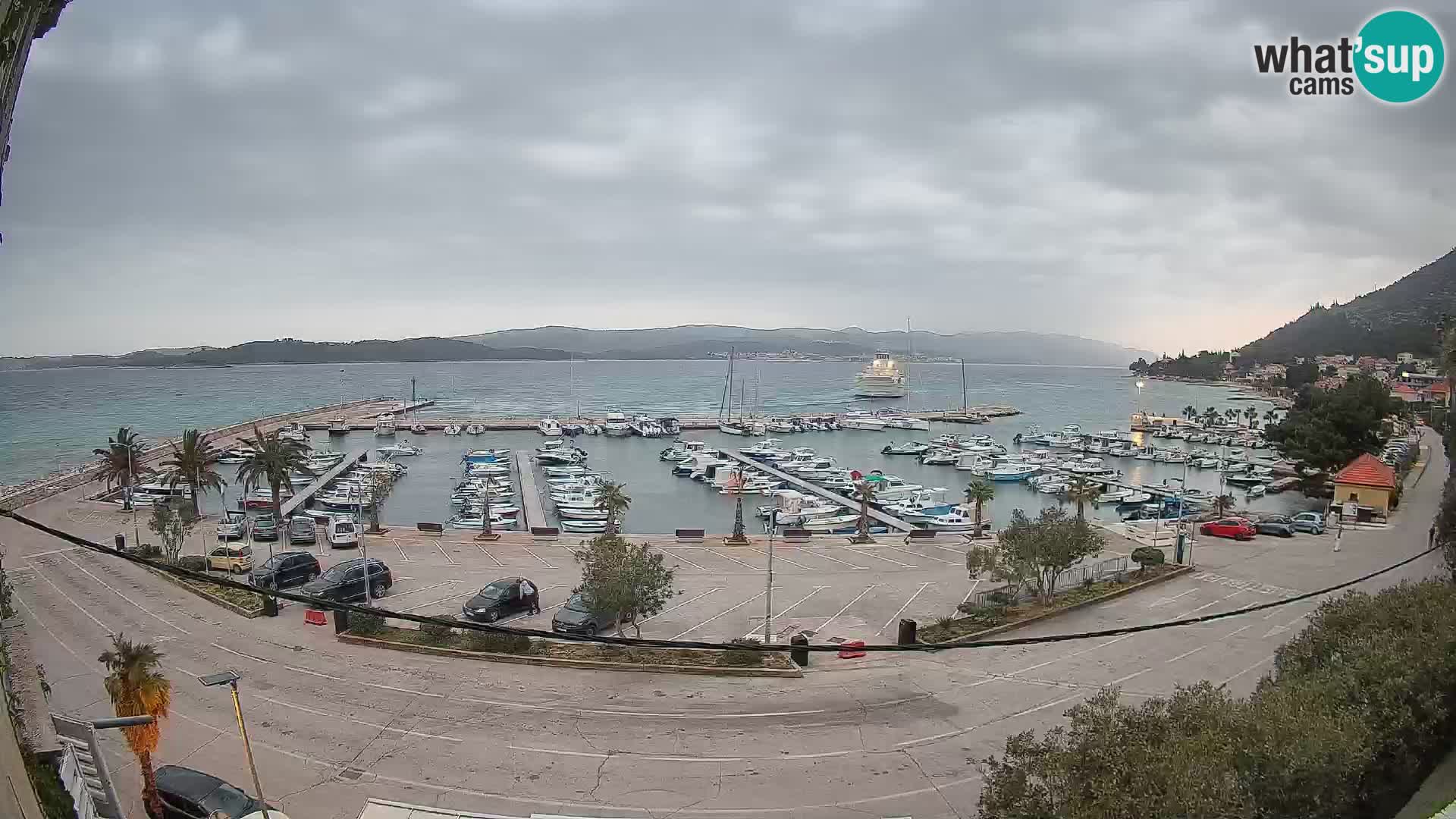 Webcam Orebić Riva – Ferry a Korčula en vivo