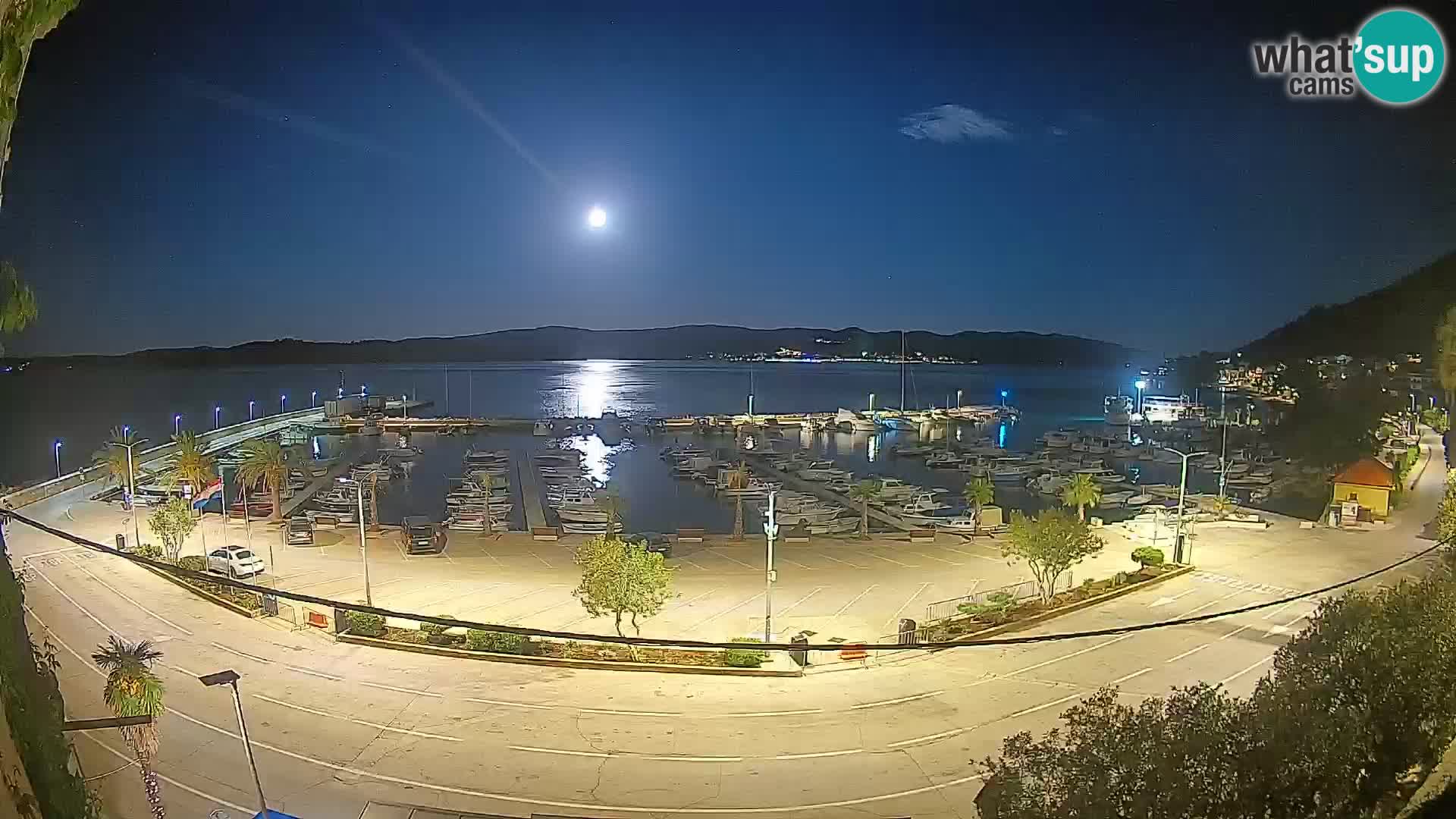 Spletna kamera Orebić Riva – Trajekt za Korčulo v živo