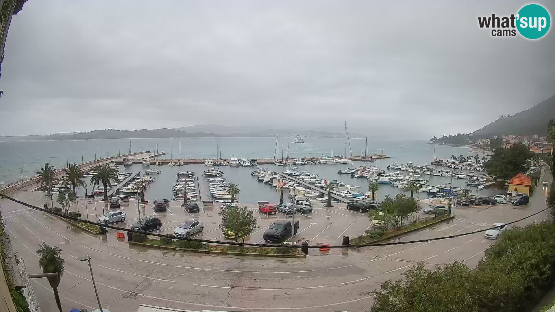 Spletna kamera Orebić Riva – Trajekt za Korčulo v živo