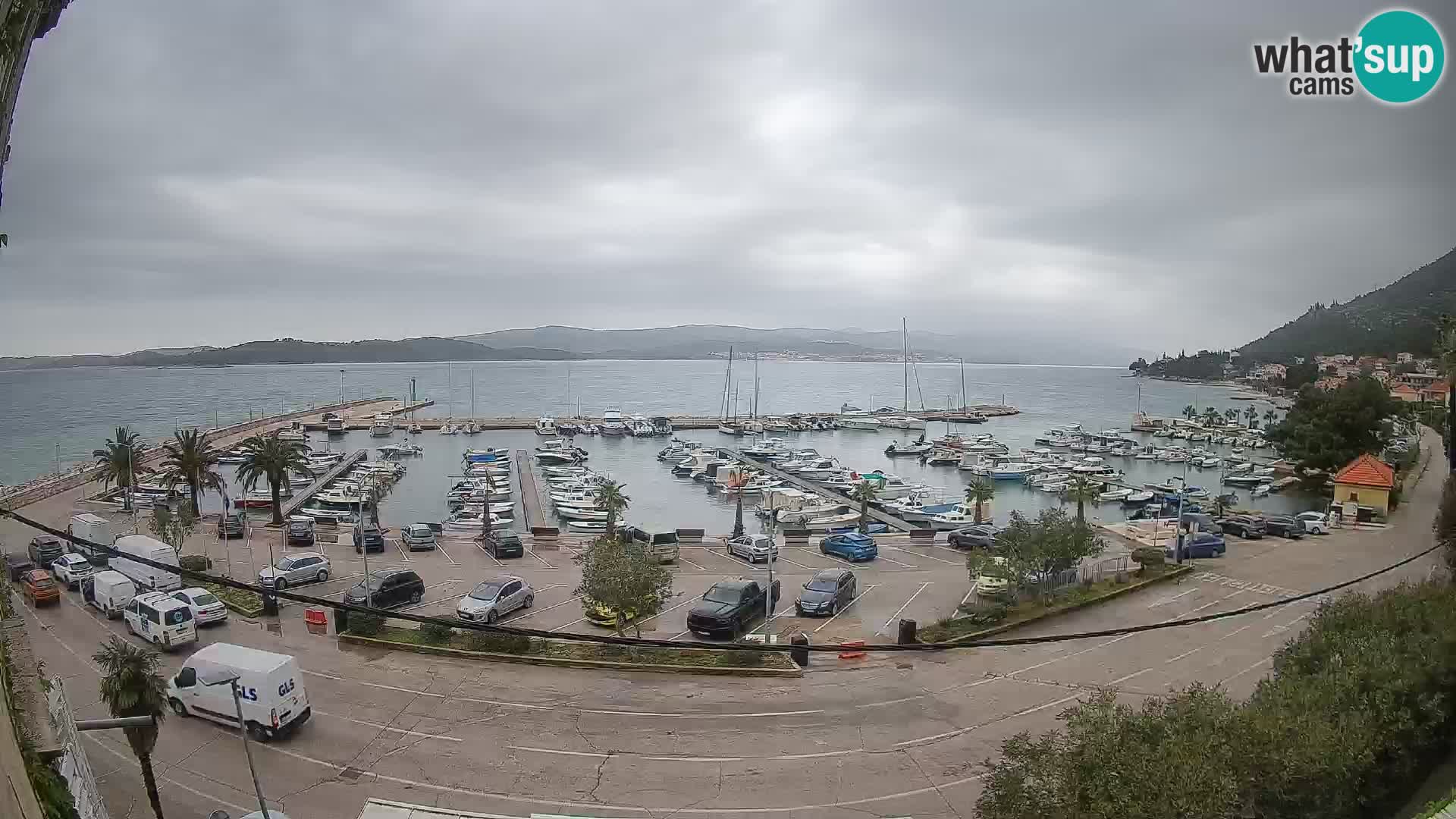 Webcam Orebić Uferpromenade – Fähre nach Korčula Live