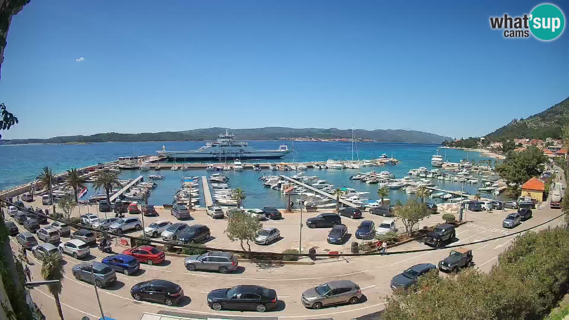 Webcam Orebić Riva – Ferry vers Korčula en direct