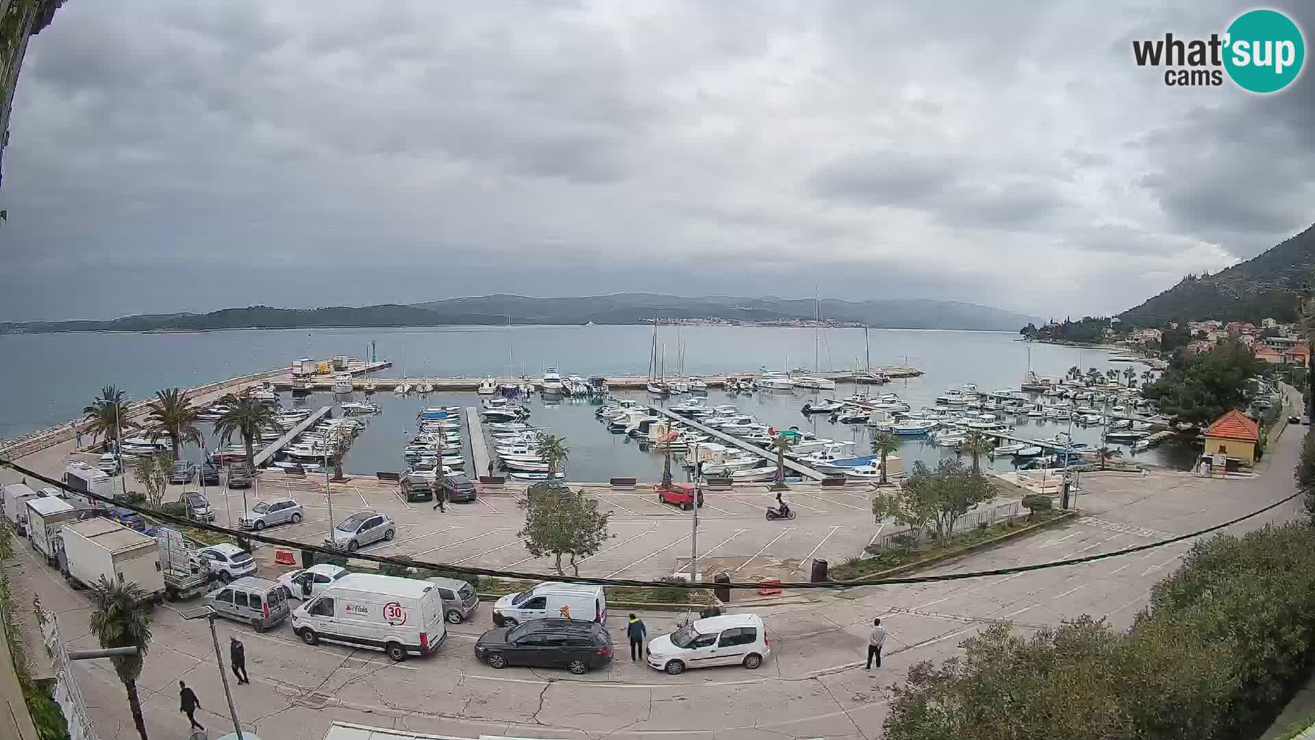 Webcam Orebić Riva – Ferry a Korčula en vivo