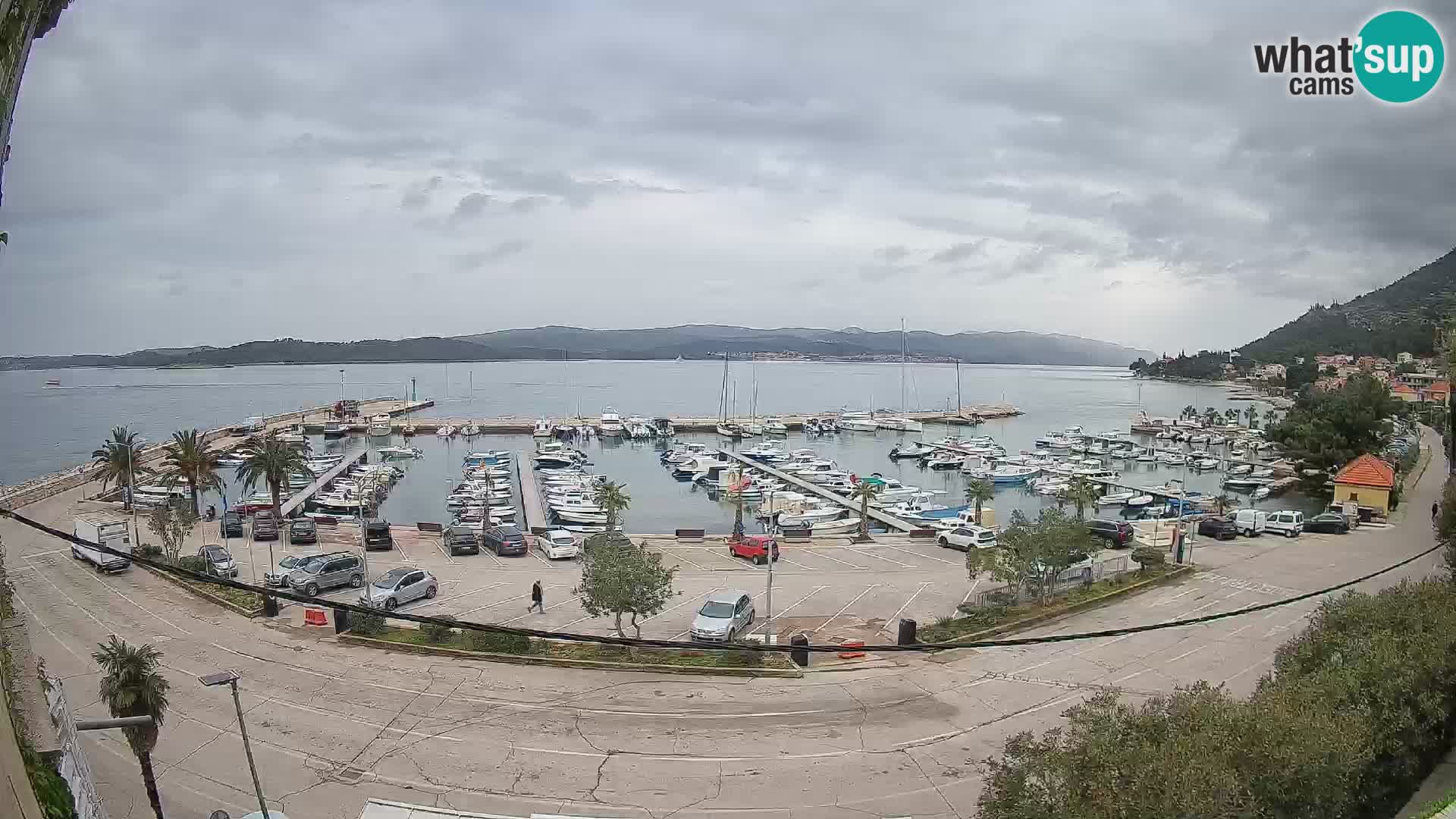 Webcam Orebić Riva – Ferry a Korčula en vivo