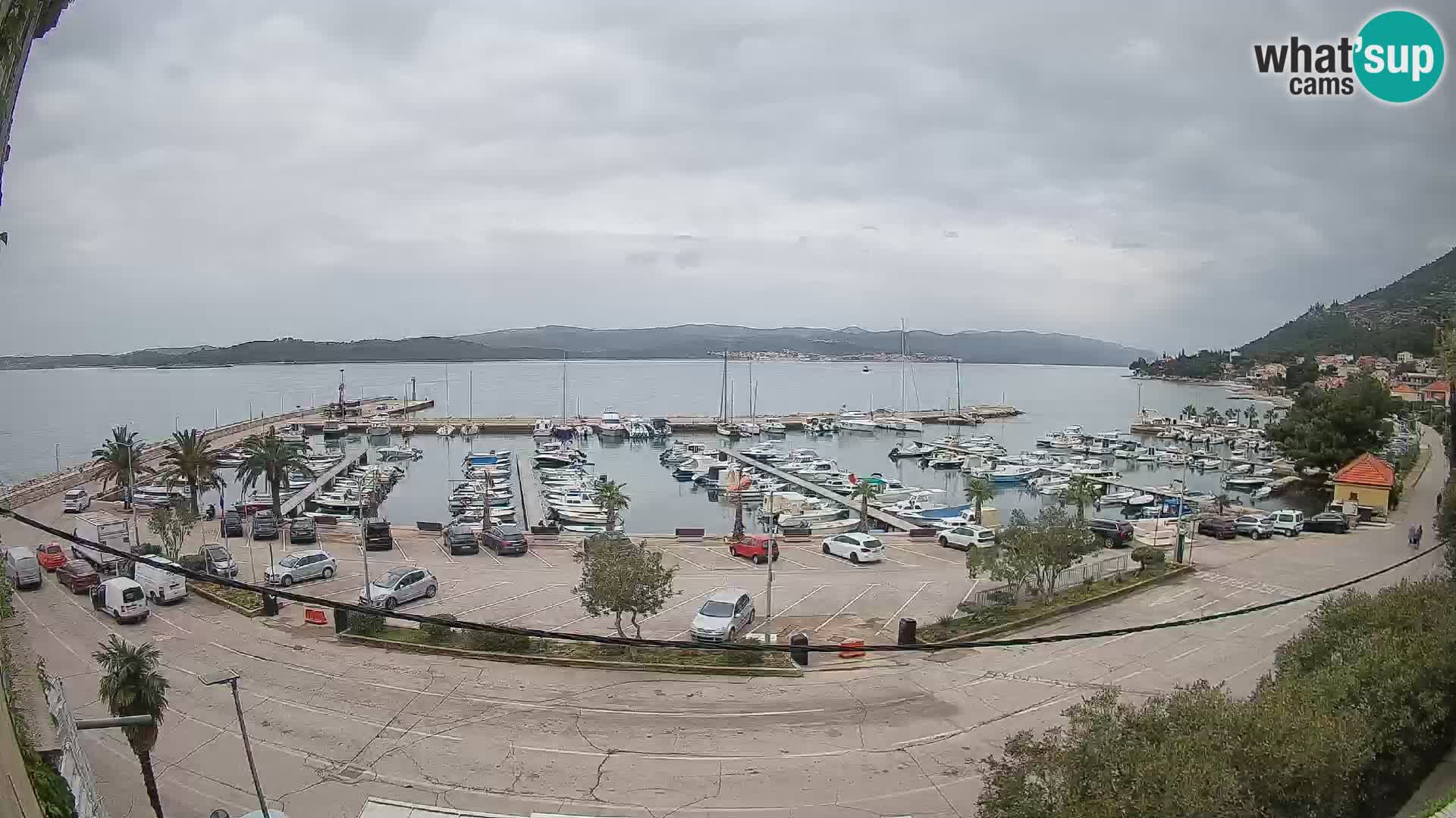 Webcam Orebić Riva – Ferry to Korčula Live