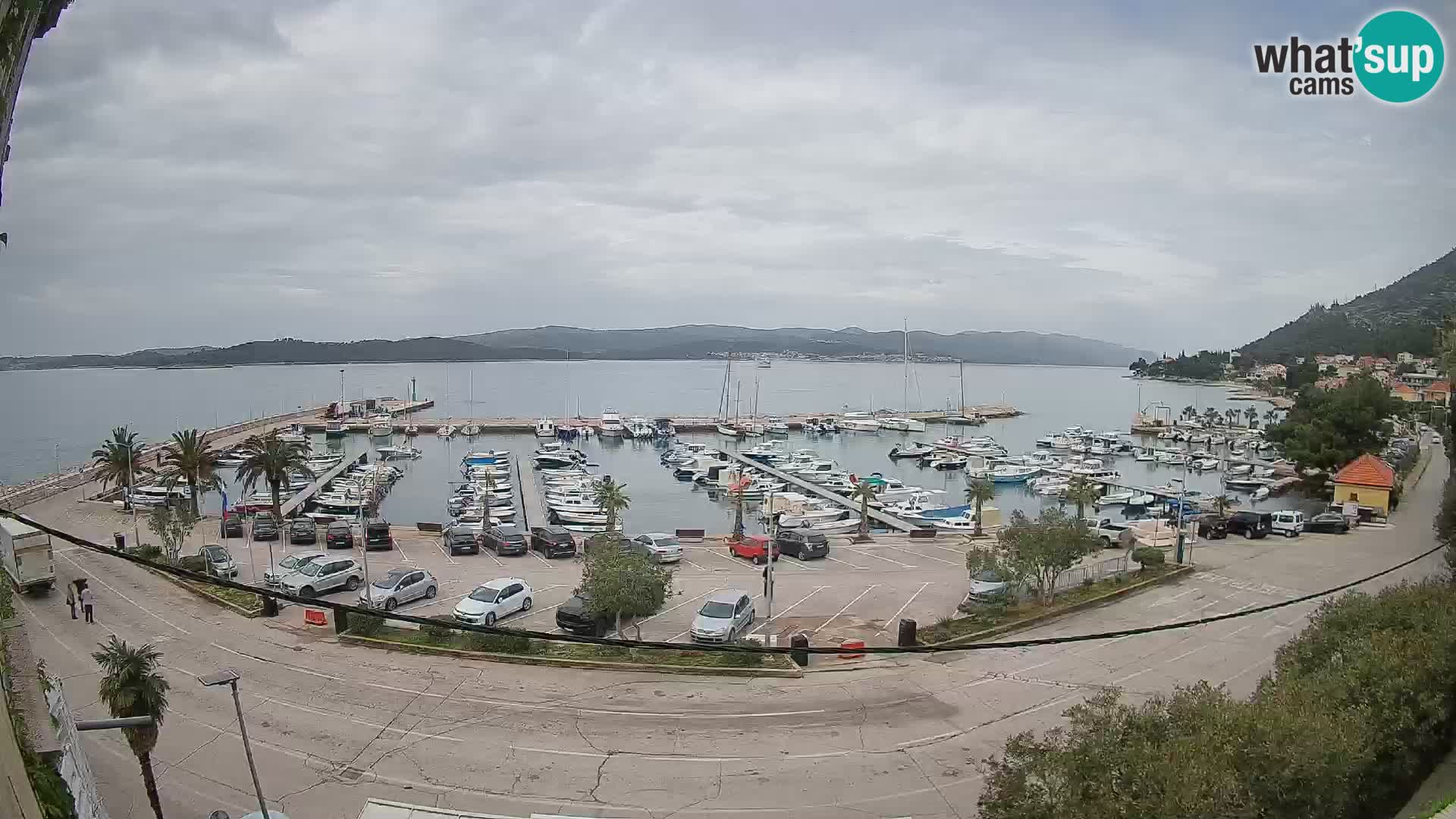 Webcam Orebić Uferpromenade – Fähre nach Korčula Live