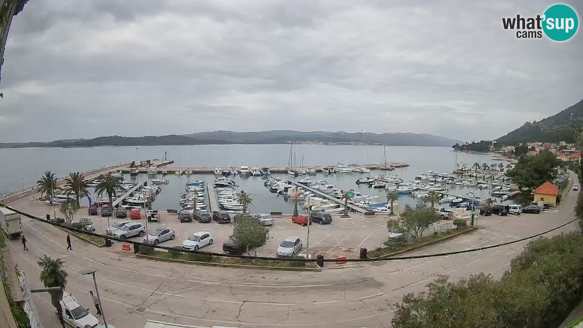 Webcam Orebić Riva – Ferry a Korčula en vivo