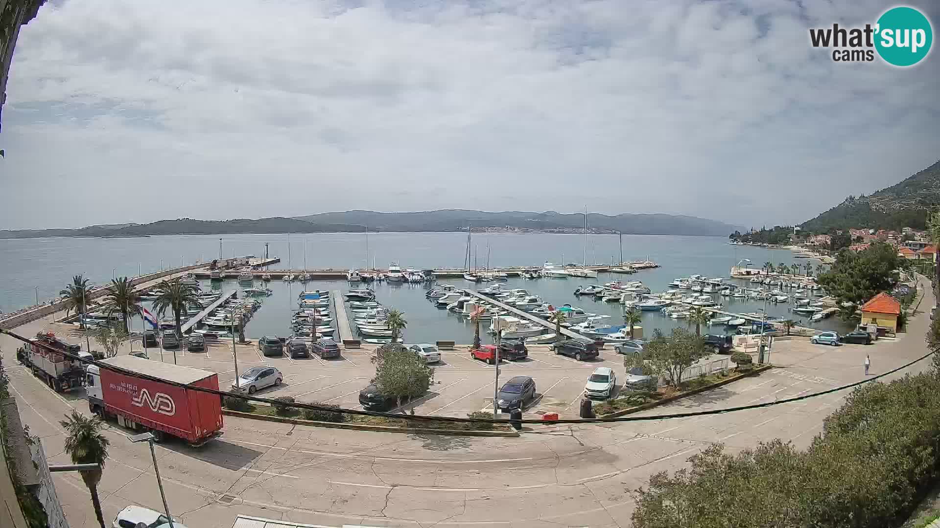Webcam Orebić Riva – Ferry to Korčula Live