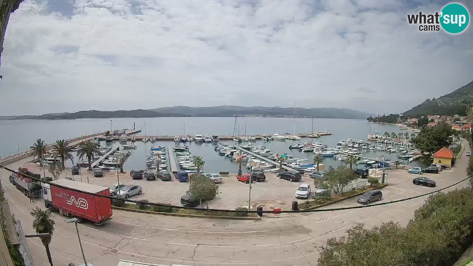 Webcam Orebić Riva – Ferry to Korčula Live