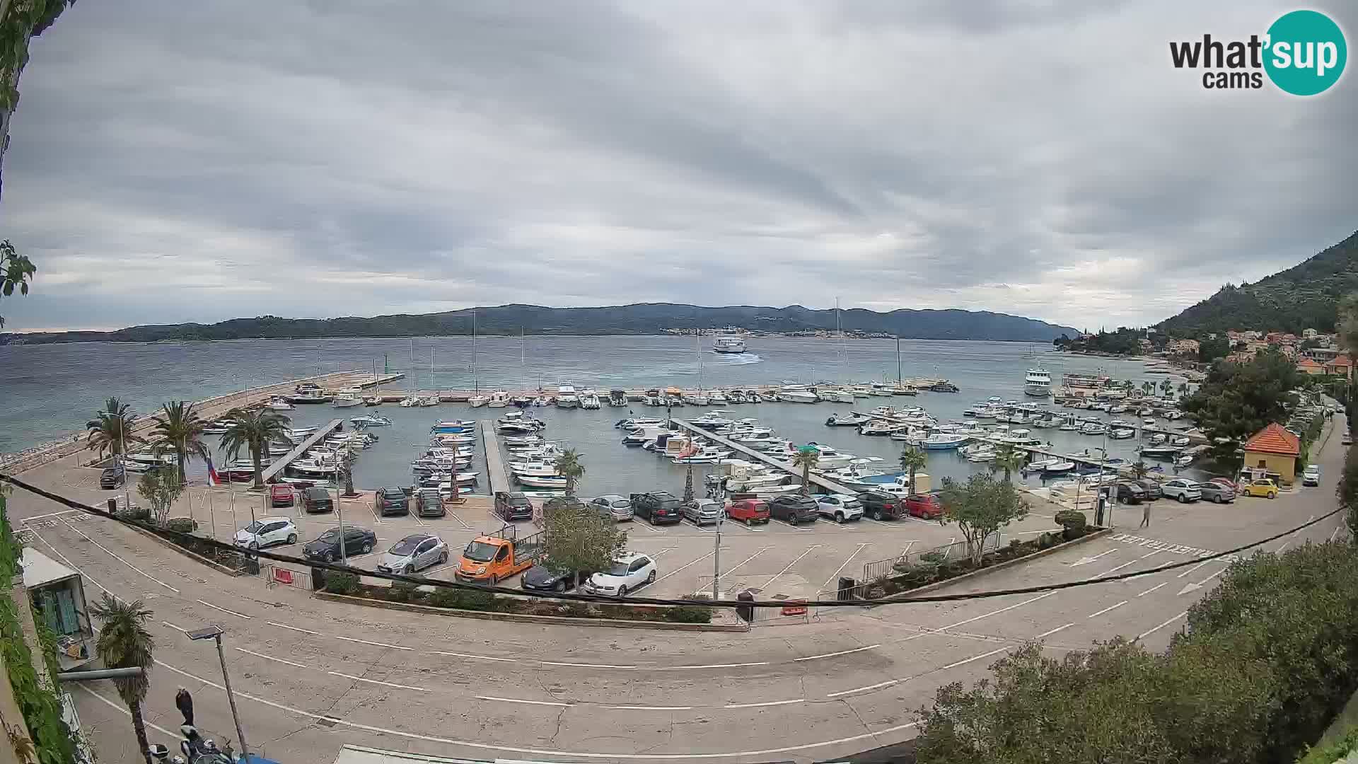 Webcam Orebić Uferpromenade – Fähre nach Korčula Live