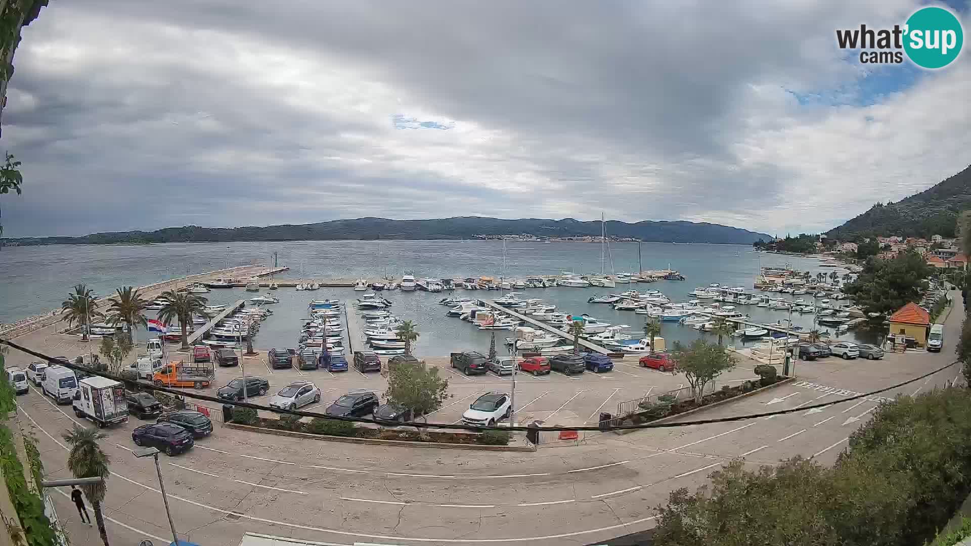 Webcam Orebić Riva – Ferry to Korčula Live