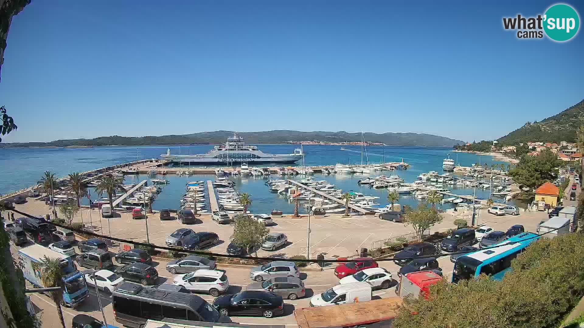 Web kamera Orebić Riva – Trajekt za Korčulu uživo