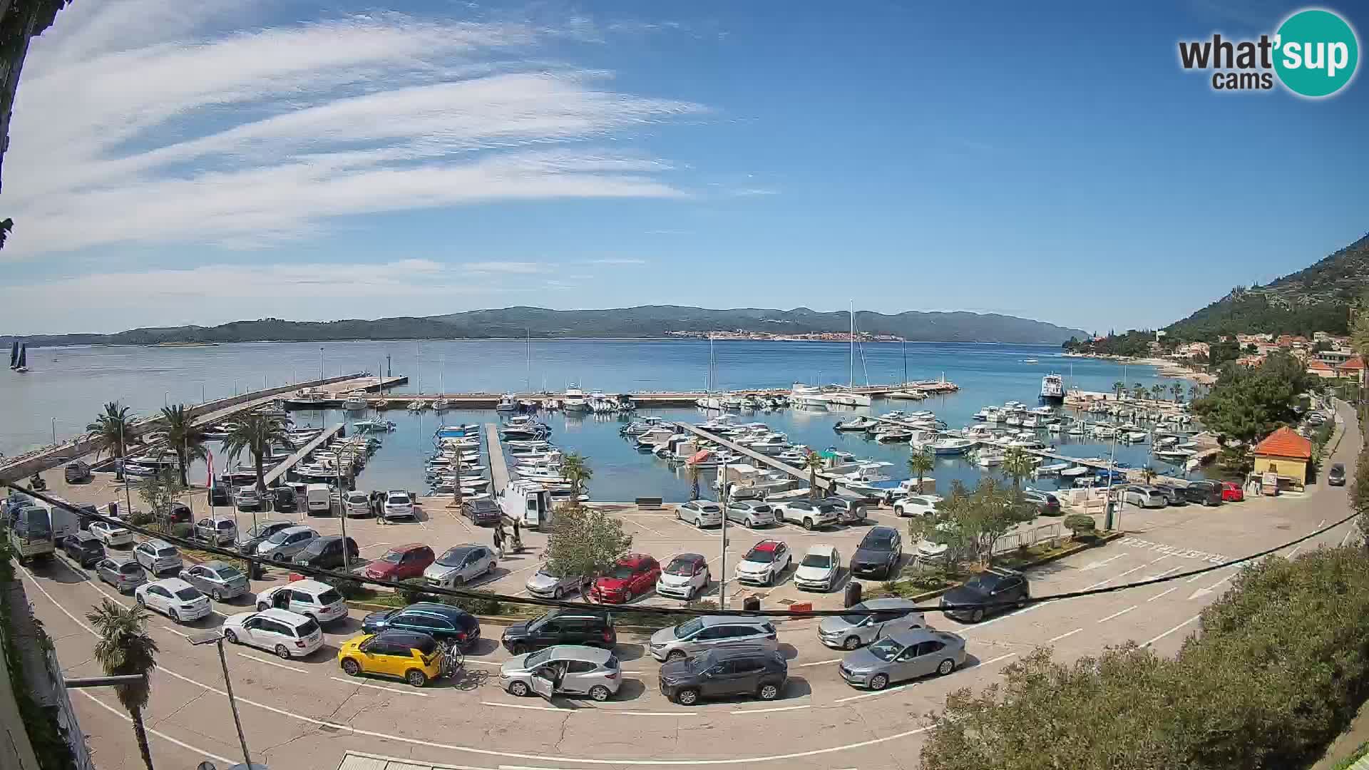 Webcam Orebić Riva – Ferry to Korčula Live