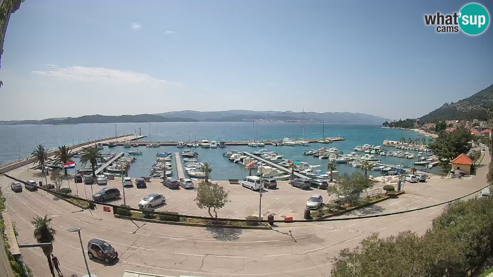 Web kamera Orebić Riva – Trajekt za Korčulu uživo