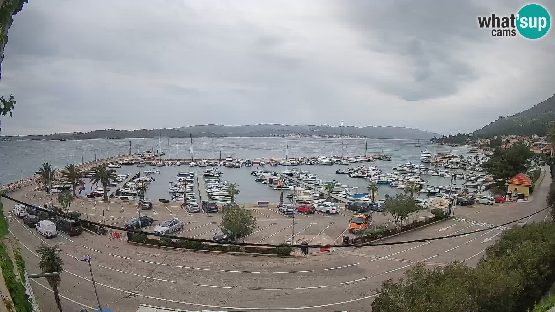 Webcam Orebić Riva – Ferry to Korčula Live