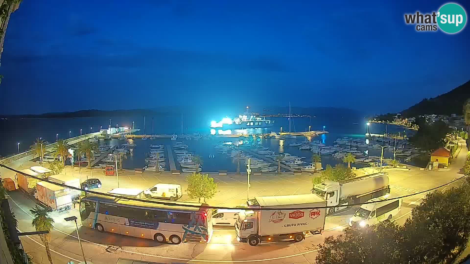 Webcam Orebić Riva – Ferry vers Korčula en direct