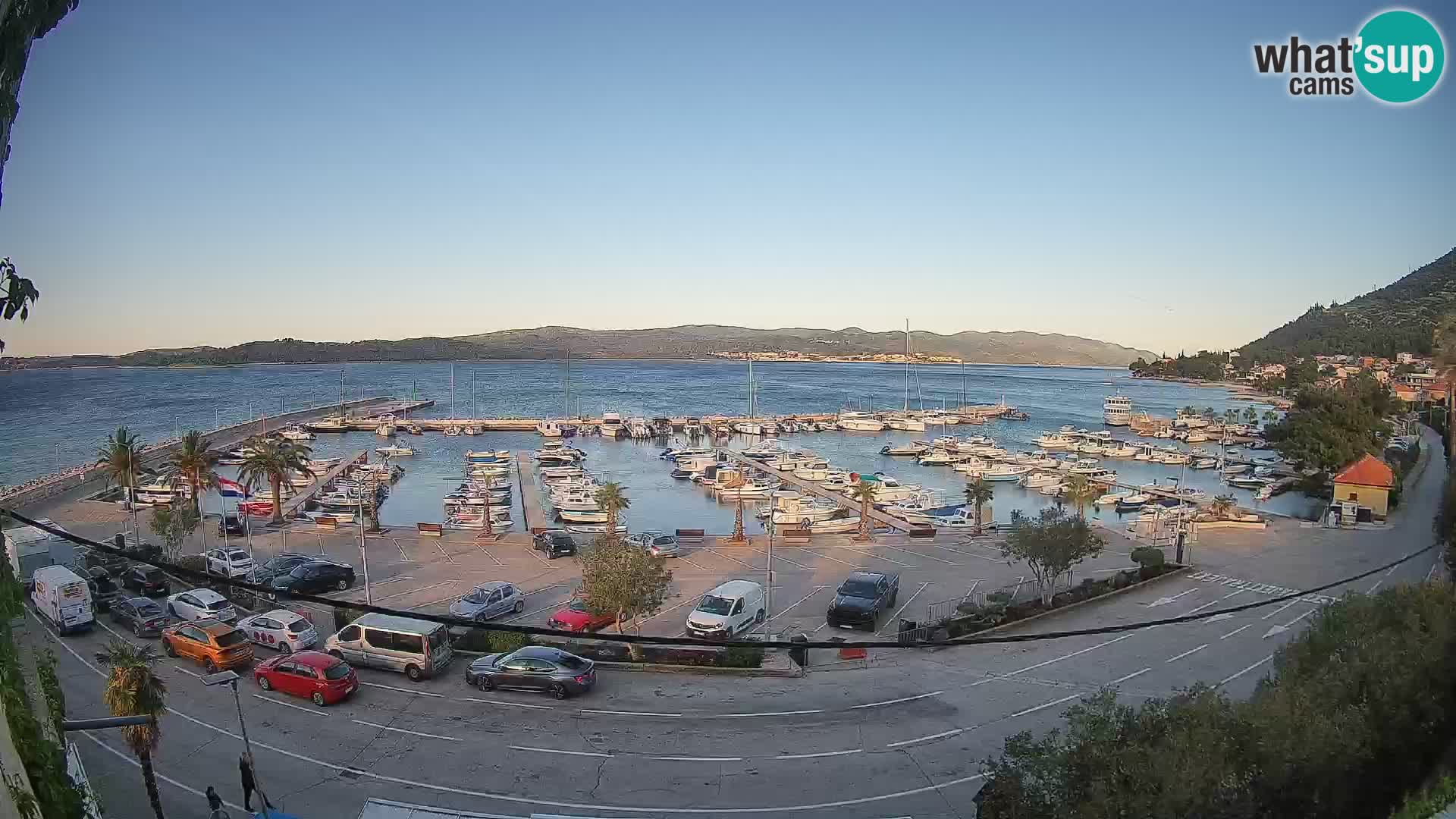 Webcam Orebić Uferpromenade – Fähre nach Korčula Live