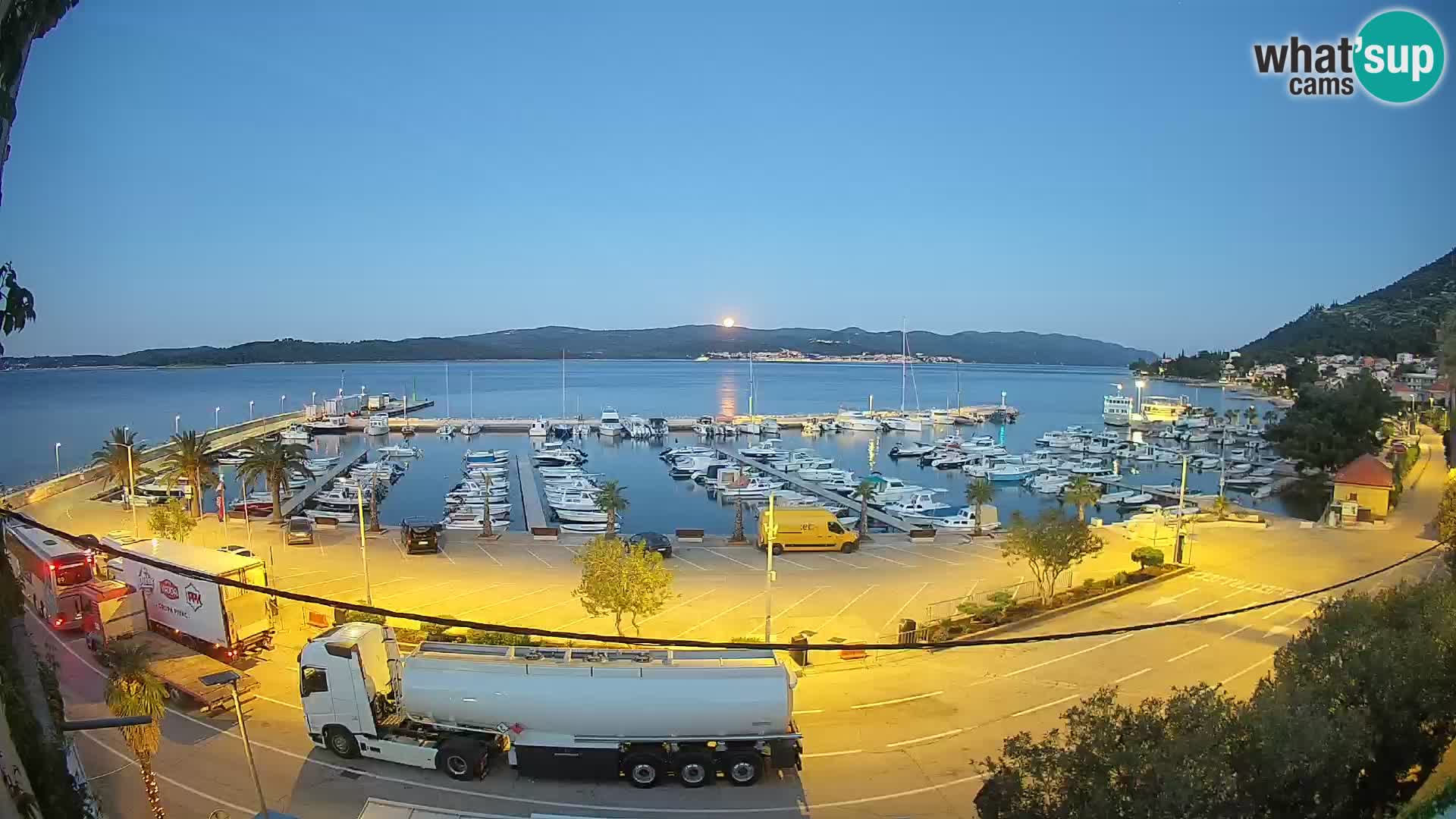 Webcam Orebić Riva – Ferry a Korčula en vivo