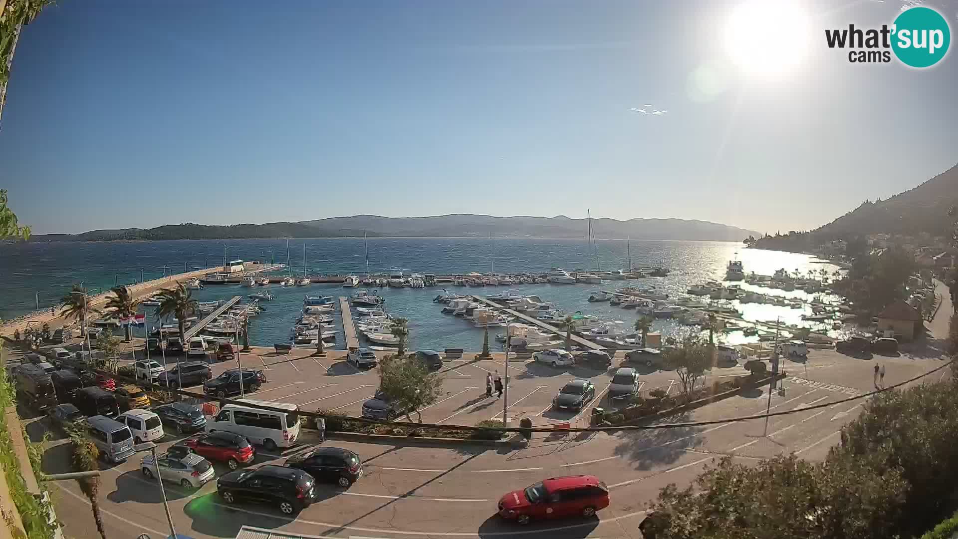 Web kamera Orebić Riva – Trajekt za Korčulu uživo