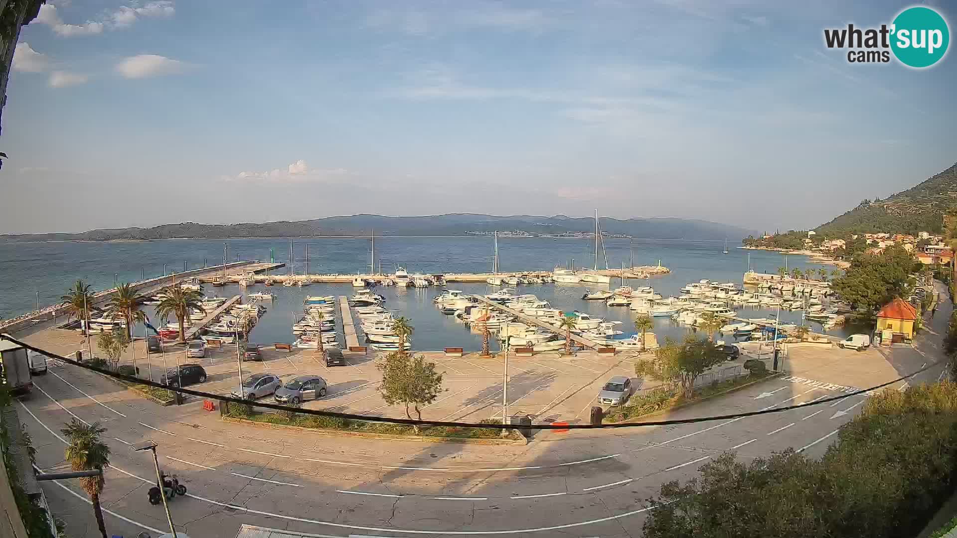 Webcam Orebić Uferpromenade – Fähre nach Korčula Live