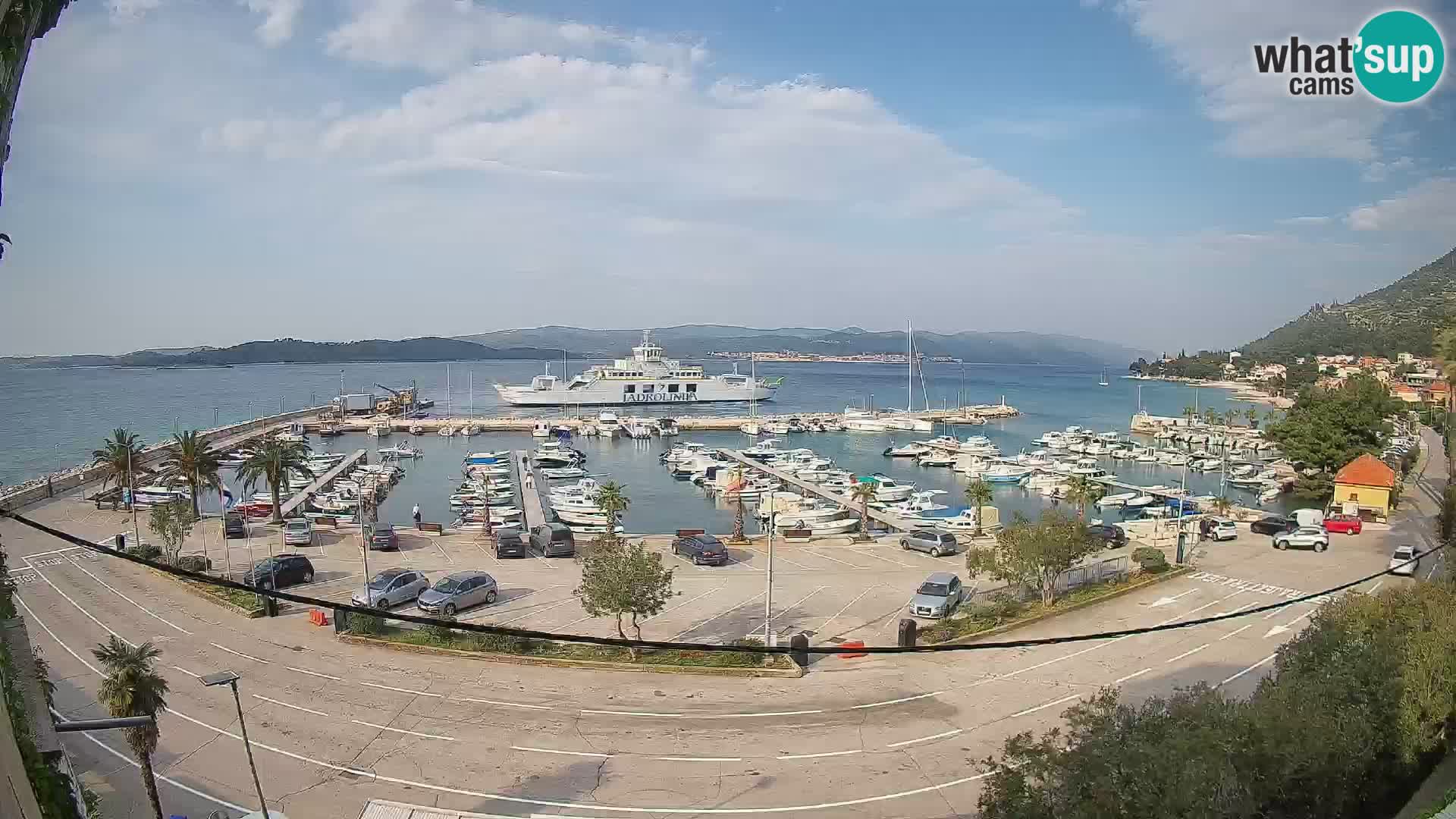 Webcam Orebić Riva – Ferry vers Korčula en direct